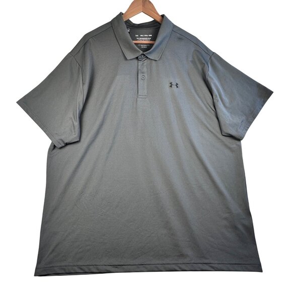 Under Armour Other - Under Armour Mens Gray 3XL Performance Polo Shirt HeatGear Loose Fit Stretch NWT